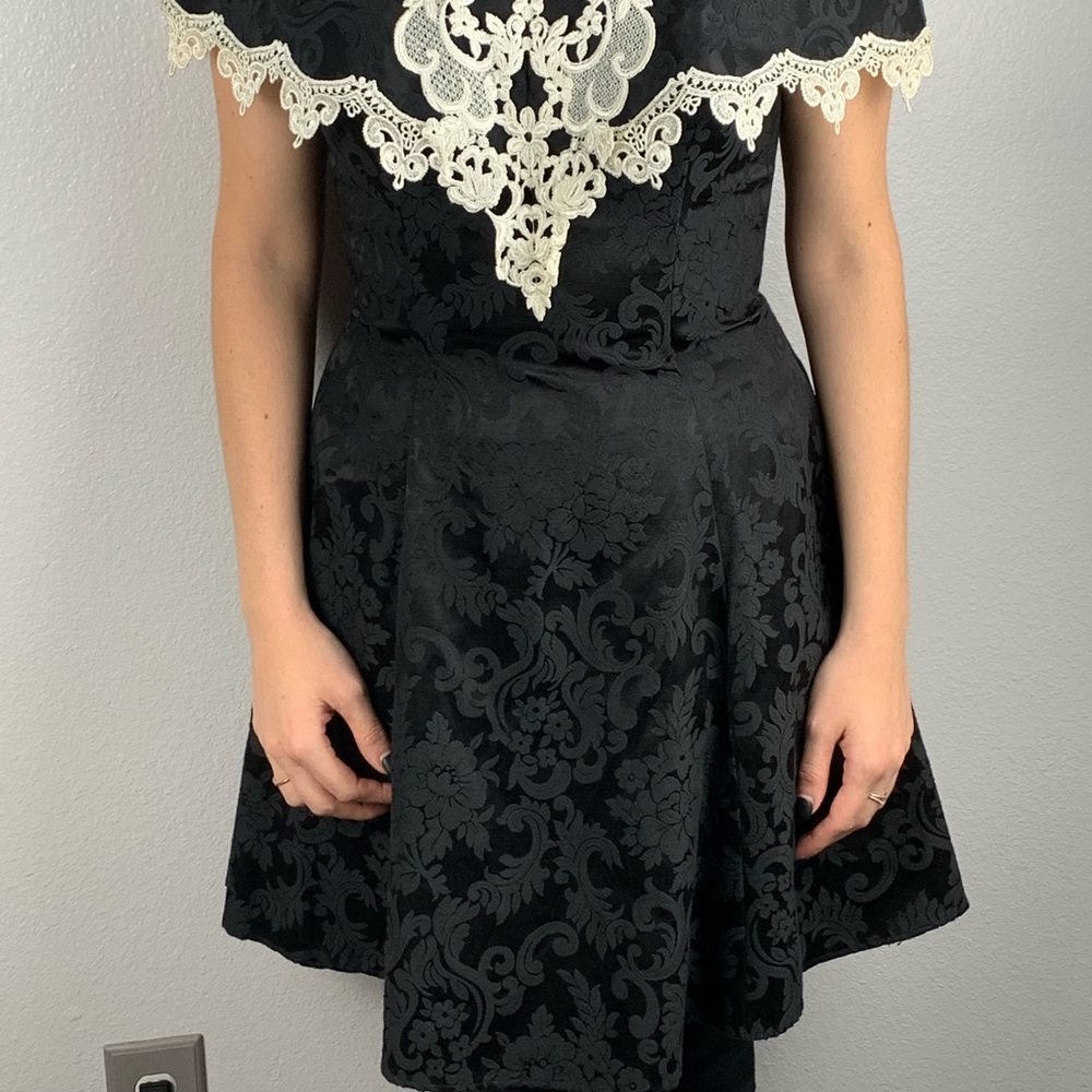 Vintage Gunne Sax Fit and Flare Mini Dress - Picture 3 of 8